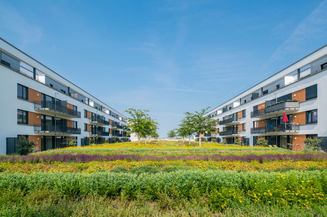 Neubau Quartierszentrum Hafeninsel, Offenbach/Main