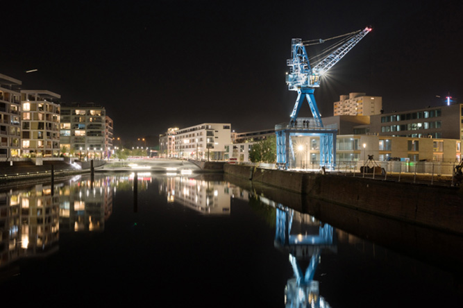 Neubau Quartierszentrum Hafeninsel, Offenbach/Main